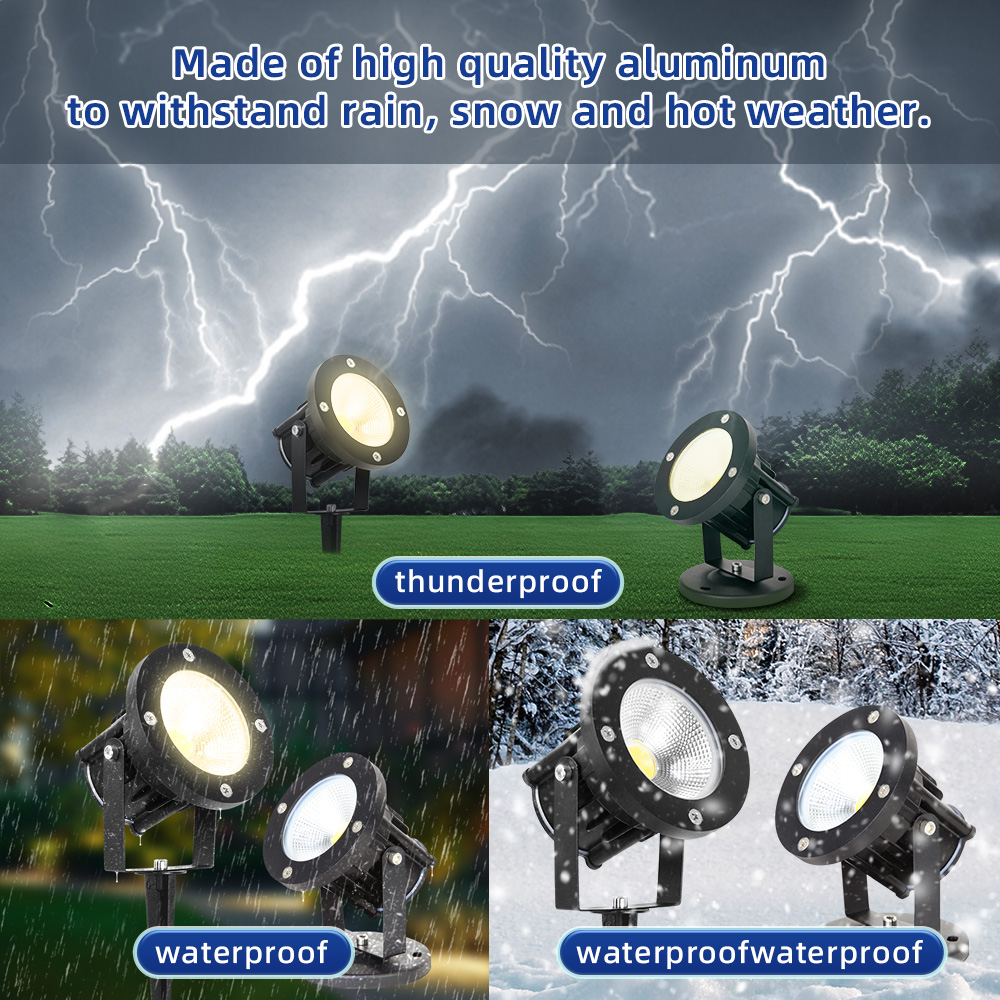 Outdoor Spotlight - LED GU10 Gartenbeleuchtung Rasenlampe Außen Wasserdichte