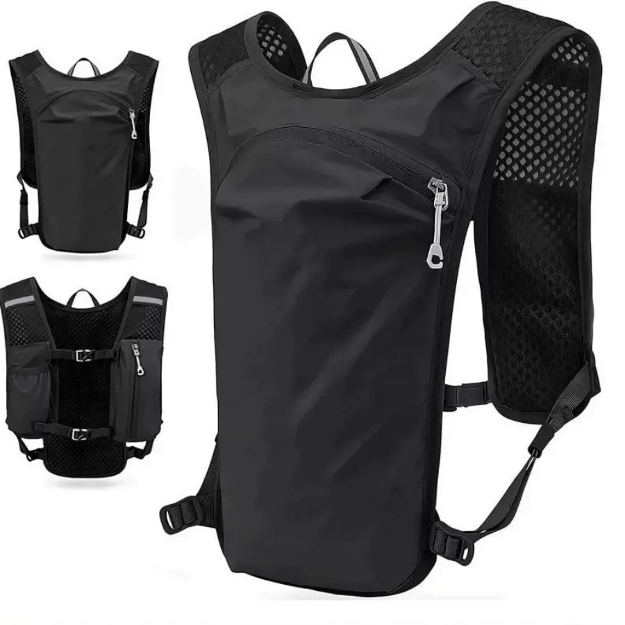 Outdoor Sport Backpack - Leichte Schnelltrocknende Outdoor-Laufweste mit Trinkflaschenfach für