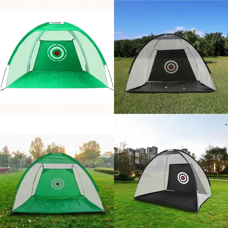Outdoor Sports Accessories - Tragbares 2M Nylon-Schlagtraining-Netz, Faltbares Golf-Zubehör &