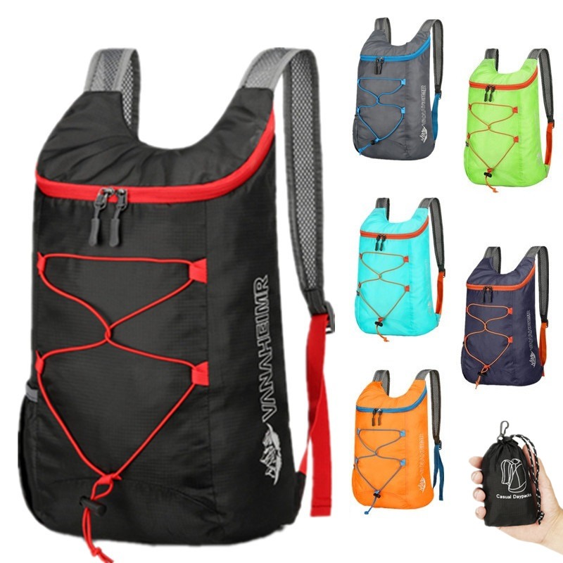 Outdoor Sport Backpack - Multifunktionaler Outdoor-Klapprucksack, hochdichtes, leichtes, wasserdichtes Nylongewebe,