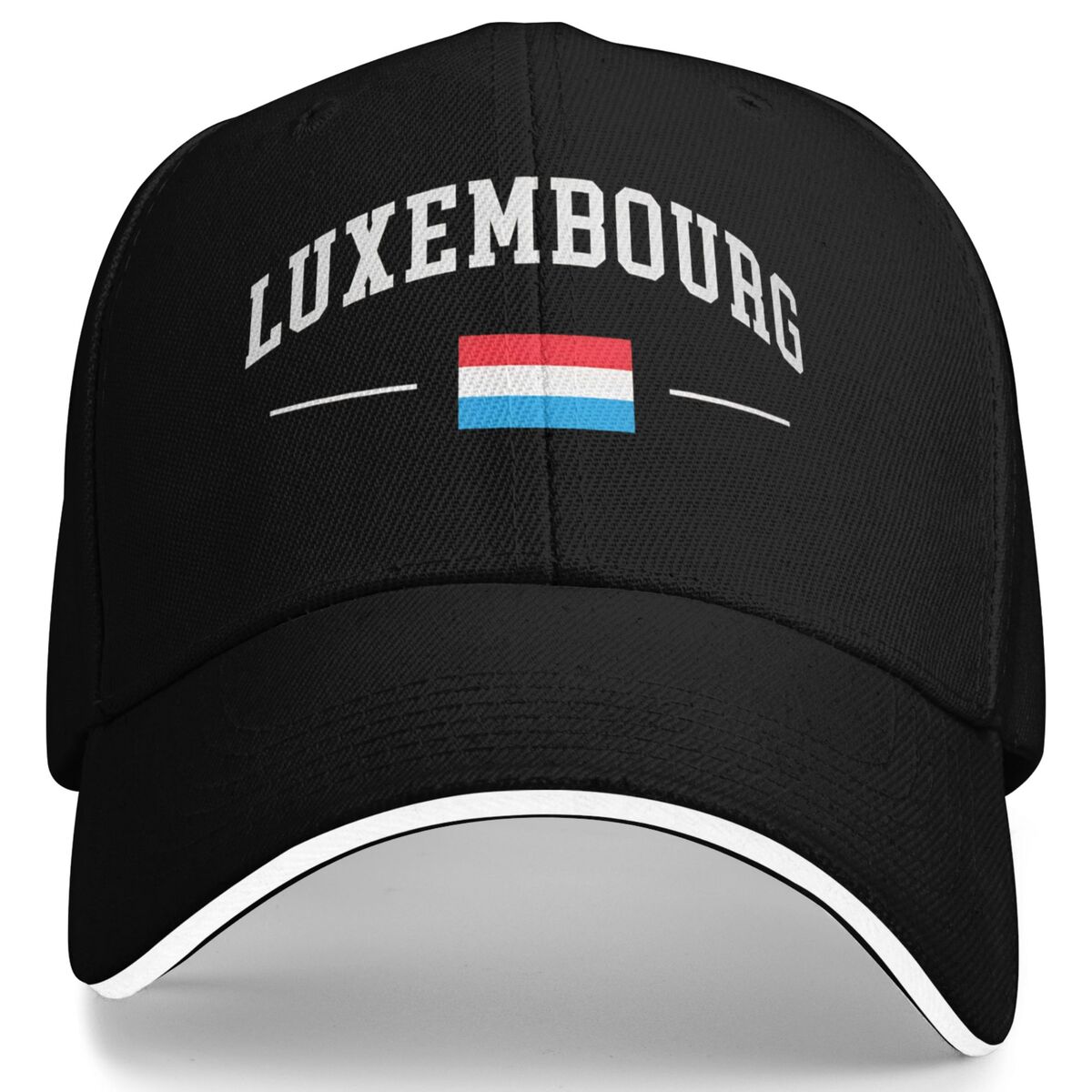 Outdoor Sport Luxembourg - Lässige Baseballkappe mit Luxemburg-Flagge, Frühlings-Trucker-Mütze, verstellbare