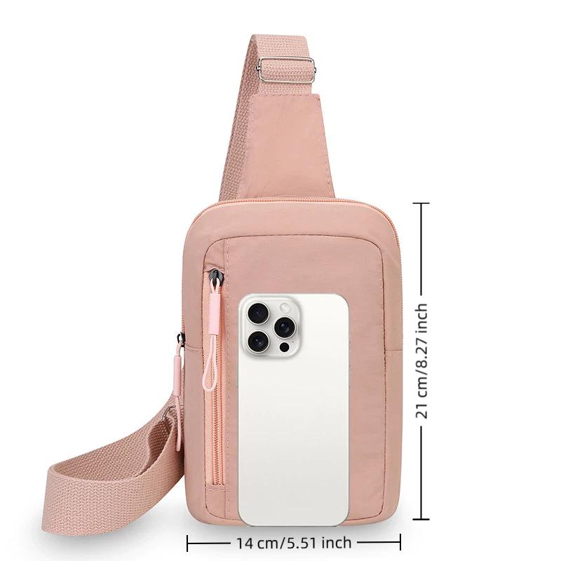 Outdoor Sport Backpack - Mini-Umhängetasche, stilvoller Crossbody-Brustrucksack, strapazierfähiges Nylon, kleine